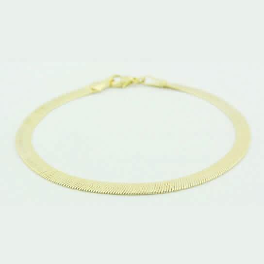 Gold Filled Herringbone 7.5 Inch Bracelet