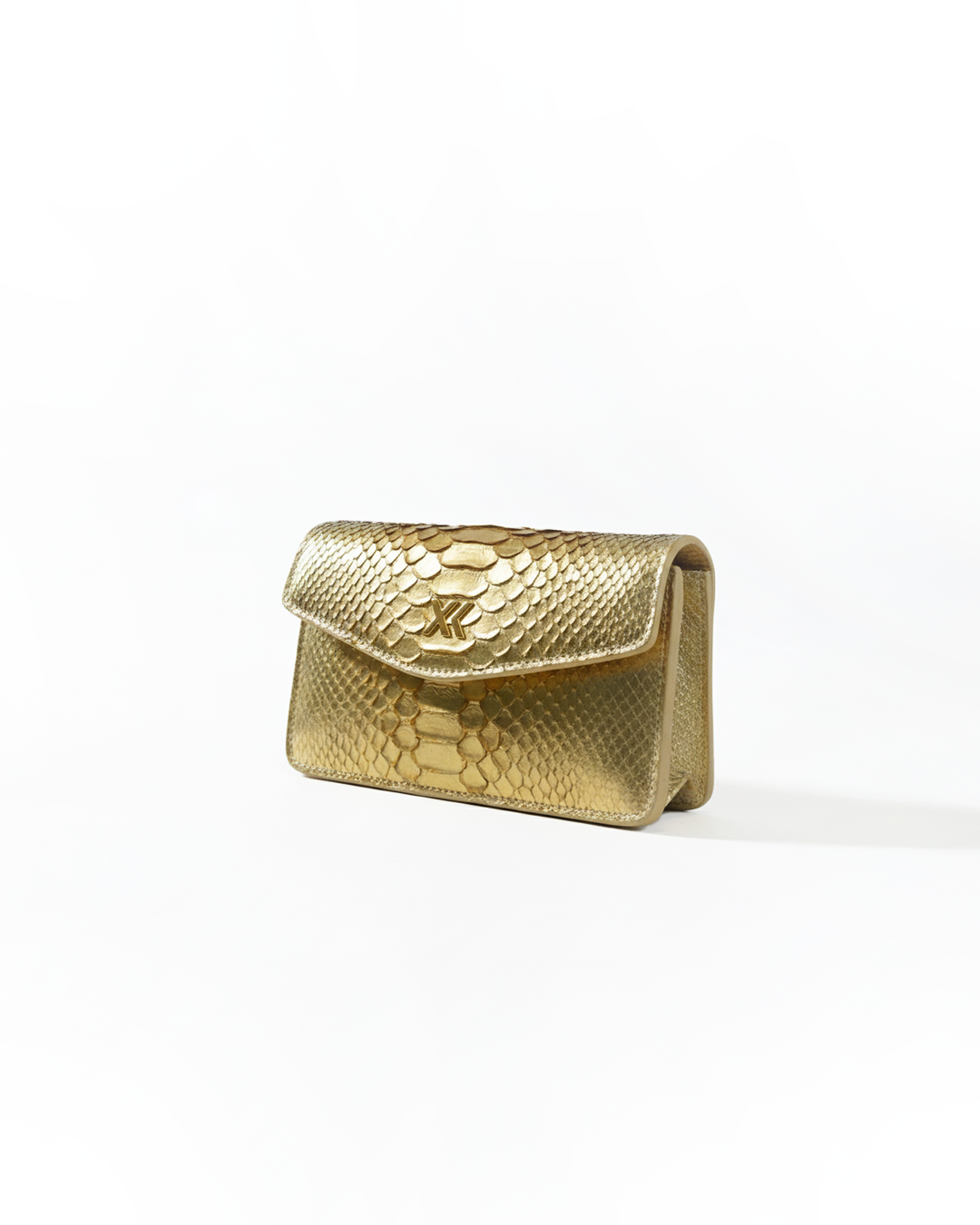 The Met Clutch in Gold