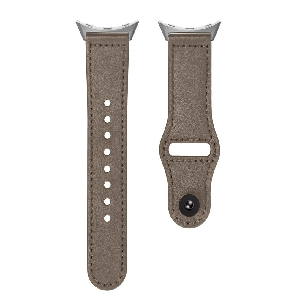 Google Pixel Watch 1-4 41mm 45mm Leather Strap - Slim