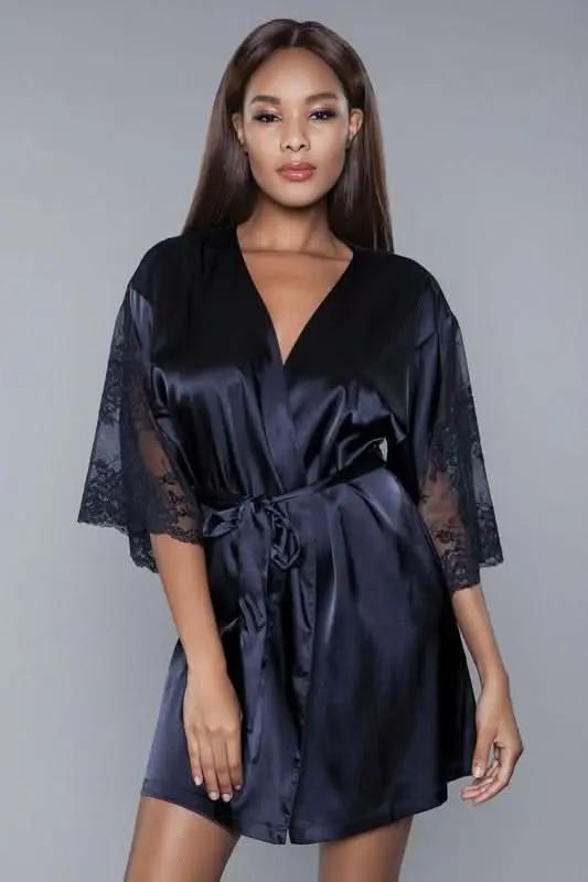 Bata para mujer - Ligera y cómoda - Negro elegante