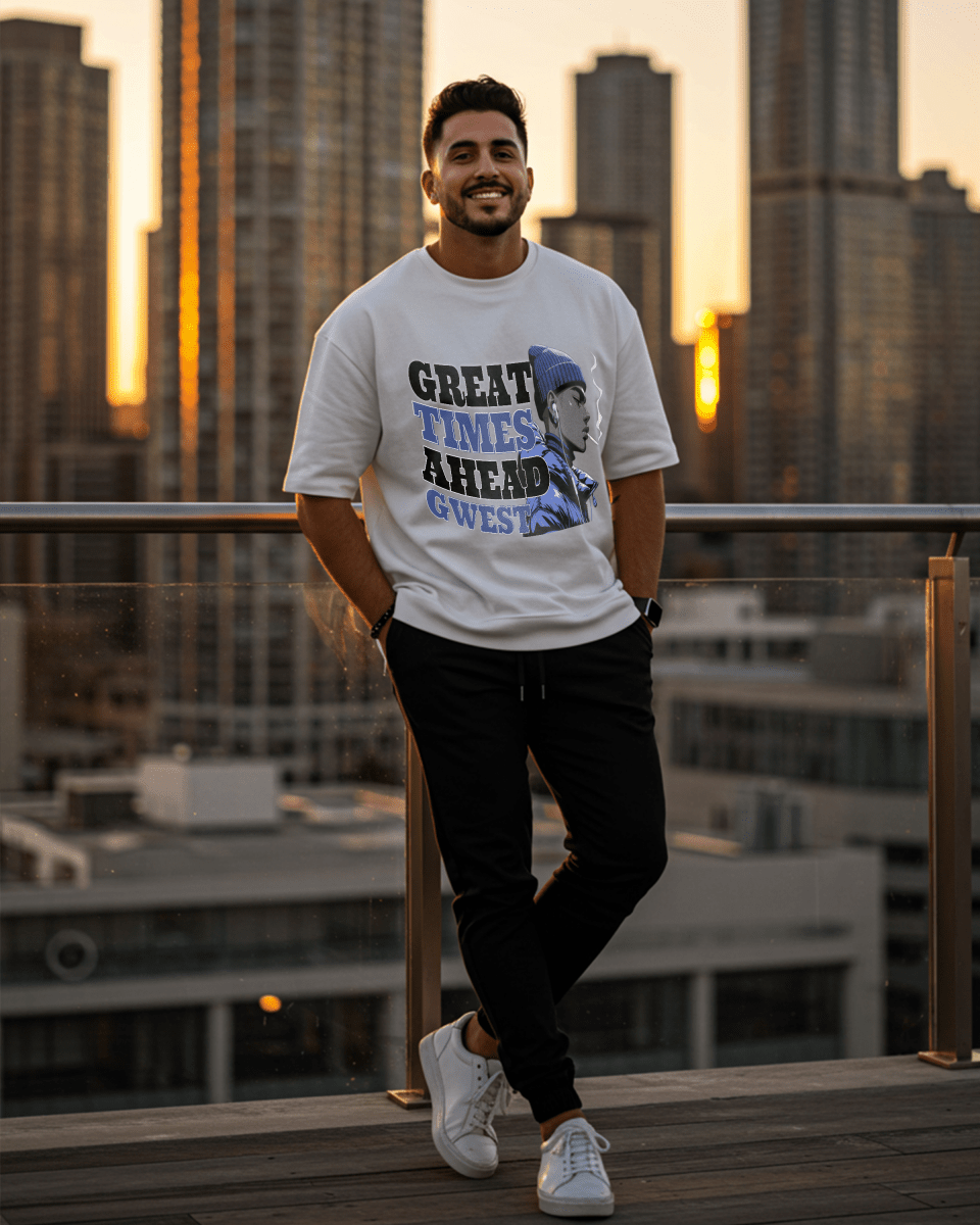 G West Great Times Ahead Camiseta Oversize para Hombre