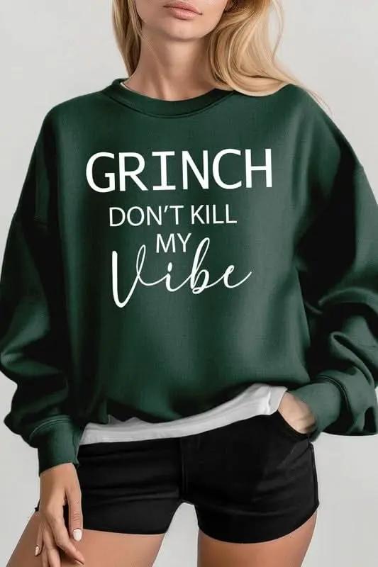 Jackets Color Bear Grinch Graphic Sweatshirt Unisex Holiday Style Cozy Pullover
