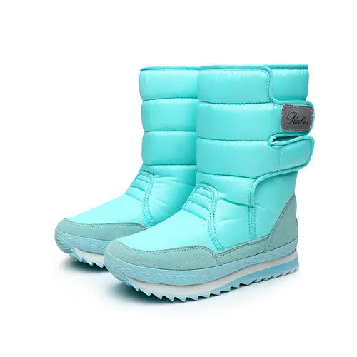 Winter Non-Slip Waterproof Cotton Flat Boots