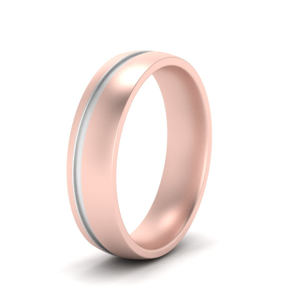 Grooved 2 Tone Mens Band