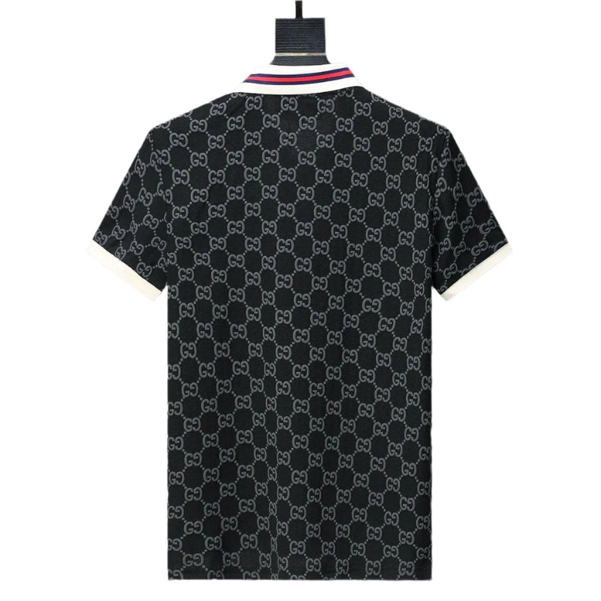 Gucci Black Collar T-Shirt – Premium Cotton Luxury Tee