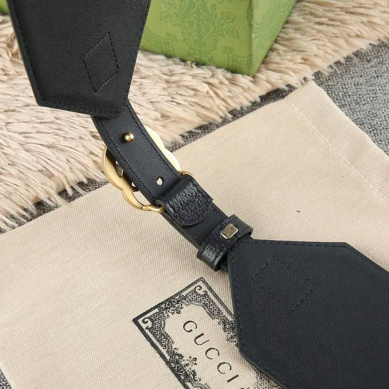 Gucci GG-buckle canvas Women belt 'Black'