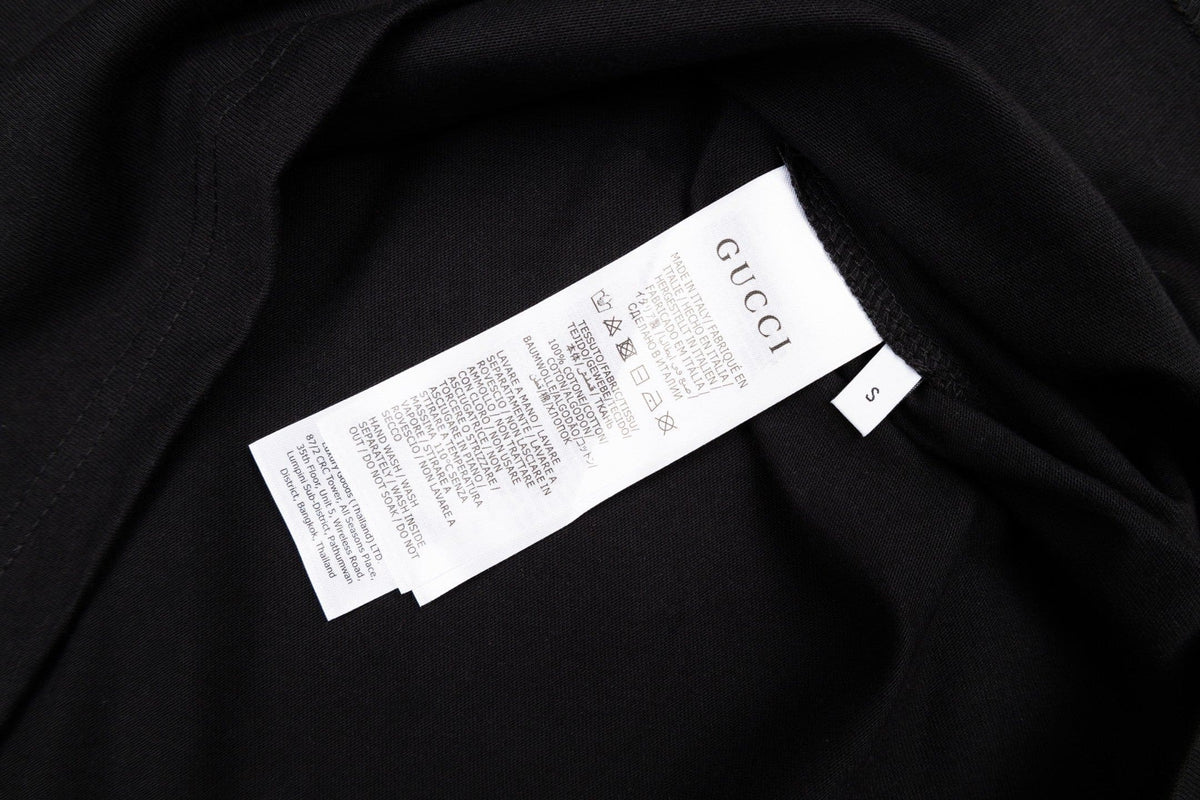 Gucci GG T-Shirt Without Collar 'Black' – Luxury Cotton Tee