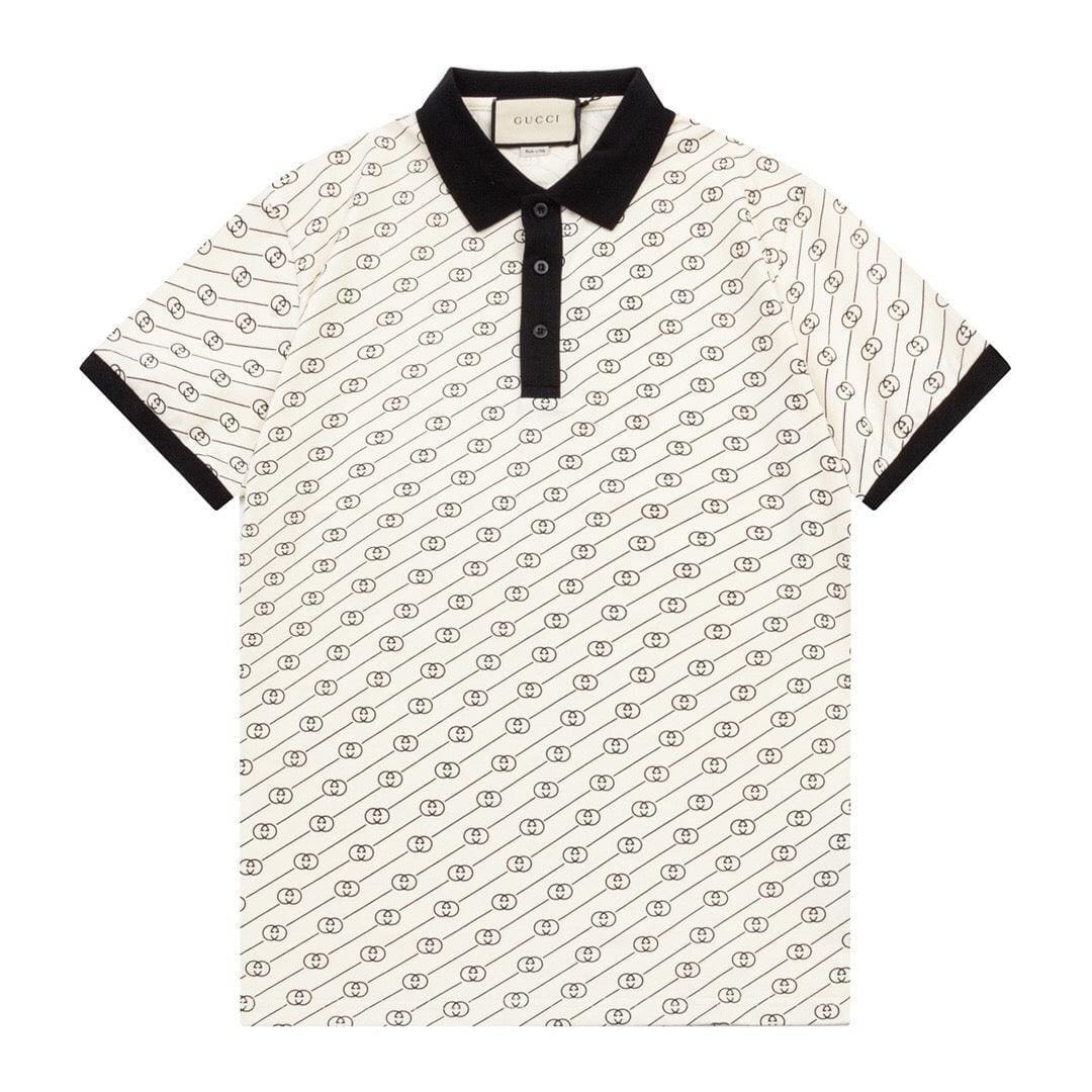 Gucci Light Beige T-shirt with a collar