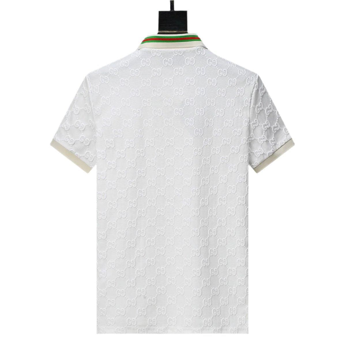 Gucci Luxury White T-shirt with Collar – Men's Premium Cotton