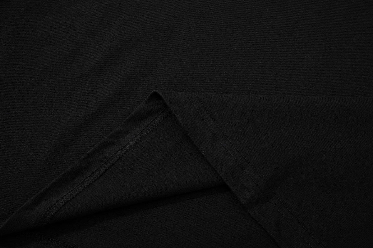Gucci T-Shirt Black Collarless Premium Cotton - Luxury Casual Staple