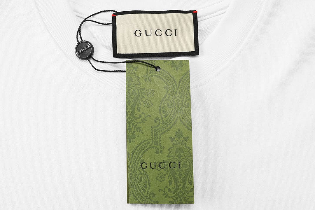 Gucci T-Shirt White Crew Neck - Premium Cotton Luxury Tee