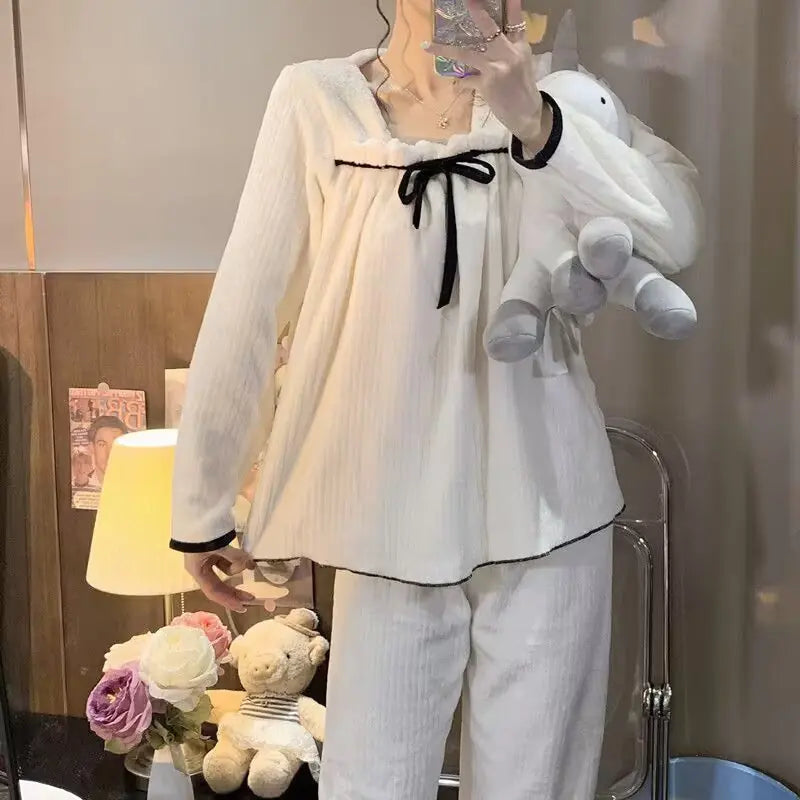 Winter Full-Sleeved Pajama Set for Home Wear