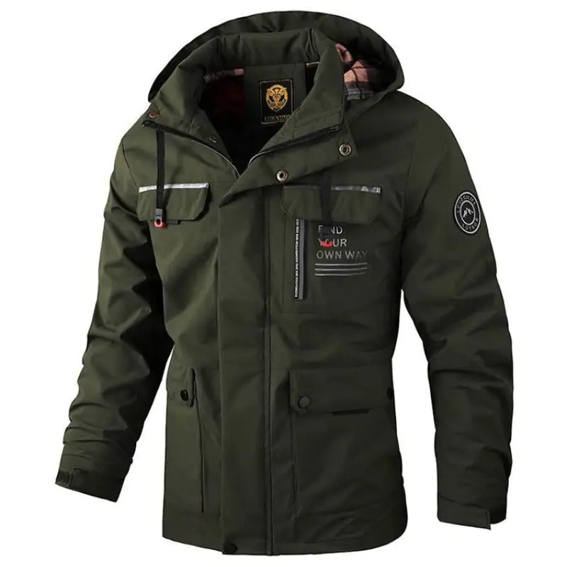Men's Casual Waterproof Windbreaker Bomber Jacket