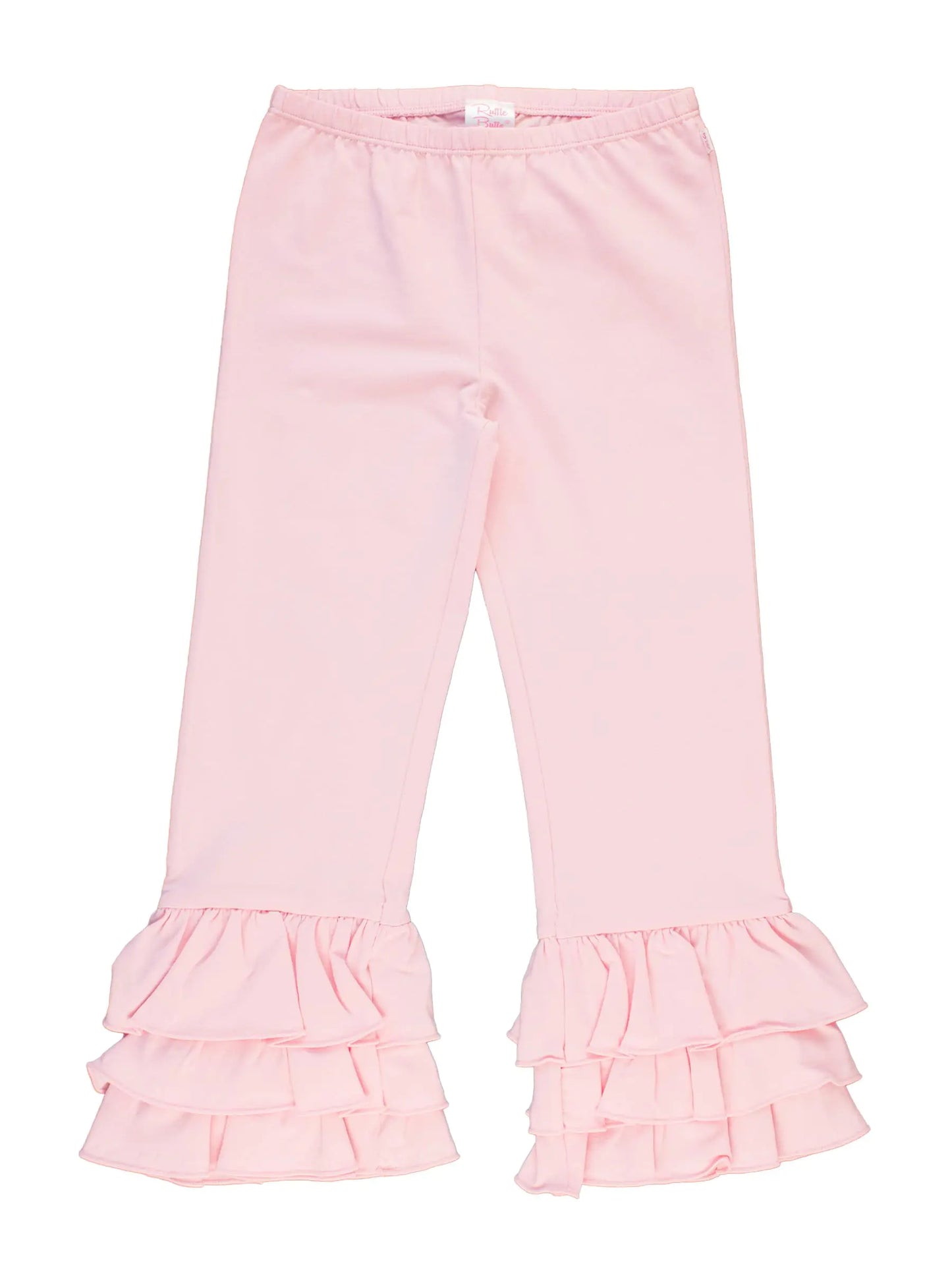 RuffleButts Kids Pink Ruffle Flare Pants - 6 - # GIAA21410015