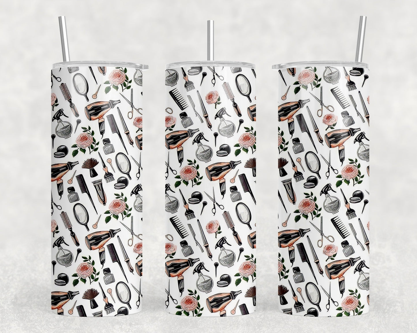 Hair Stylist|Skinny Tumbler|Optional Bluetooth Speaker| Speaker Color Varies by Rowdy Ridge Co