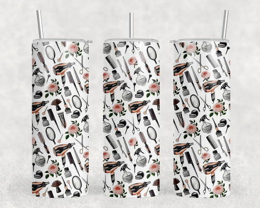 Hair Stylist|Skinny Tumbler|Optional Bluetooth Speaker| Speaker Color Varies by Rowdy Ridge Co