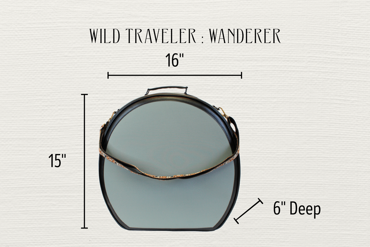 Wild Traveler Hat Case: Wanderer – Wide Brim Fedora Travel Case
