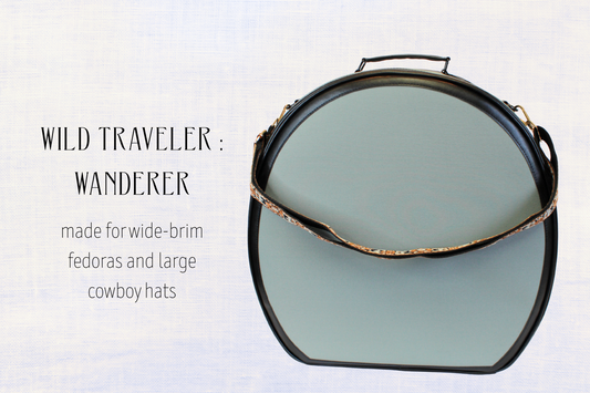 Wild Traveler Hat Case: Wanderer – Wide Brim Fedora Travel Case