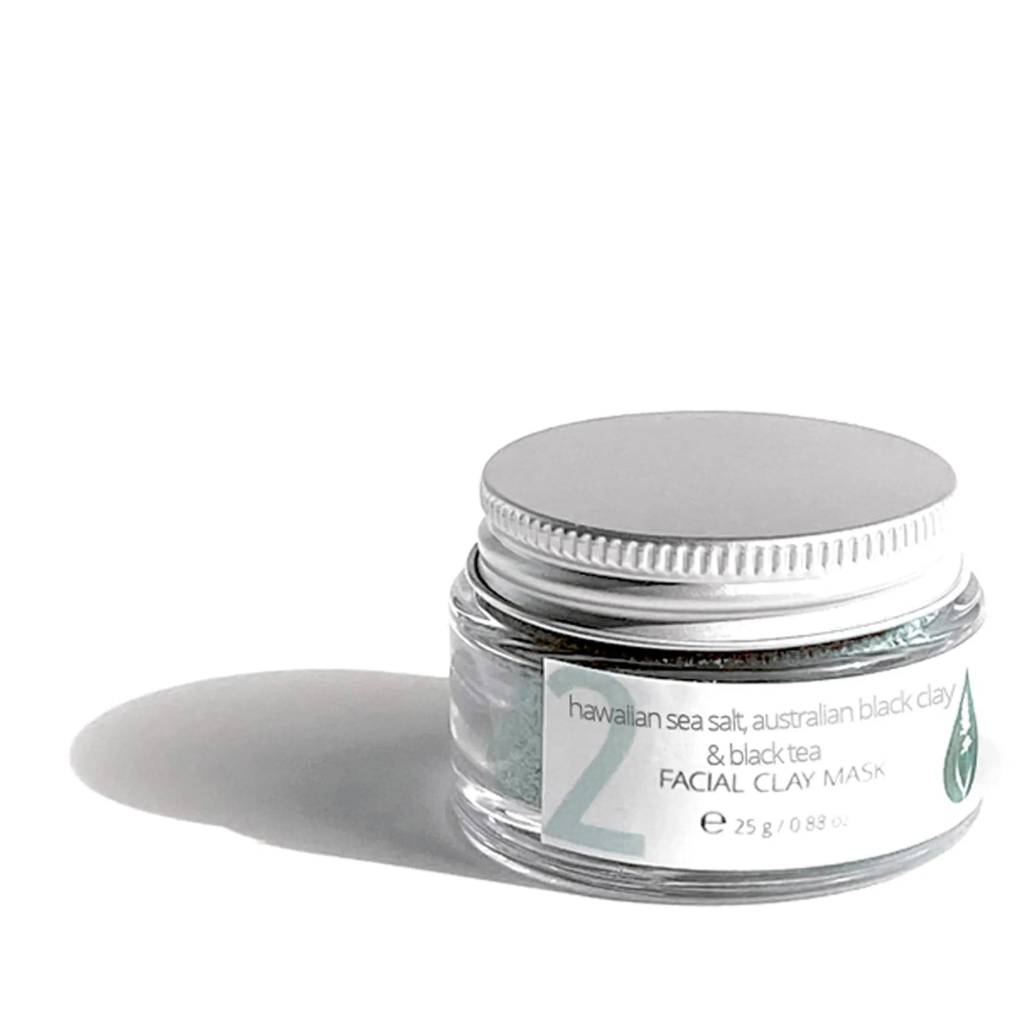 Mascarilla Facial de Arcilla con Sal Marina Hawaiana, Arcilla Negra Australiana y Té Negro con arcilla negra australiana + Vitamina C + Aloe vera
