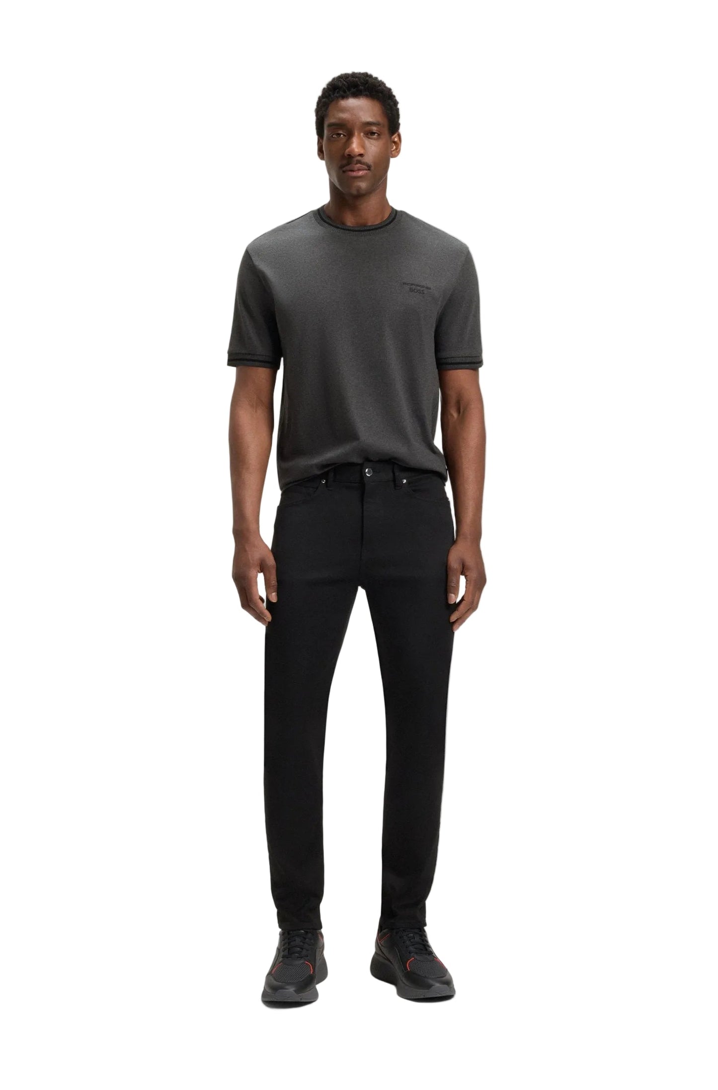 Hugo Boss x Porche C-Taut Tee - Charcoal