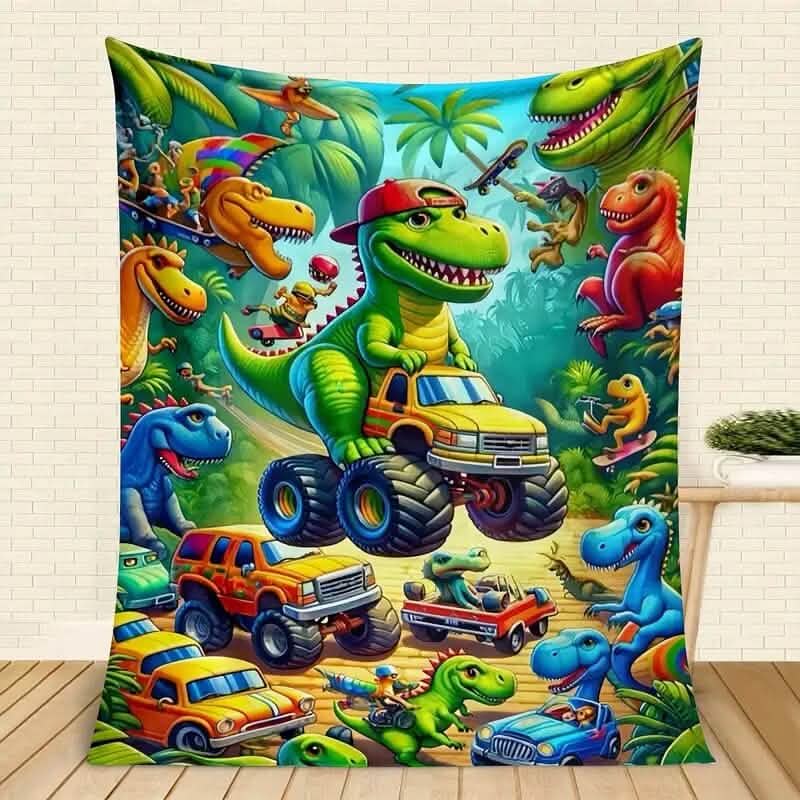 HD Digital Print Flannel Throw Blanket