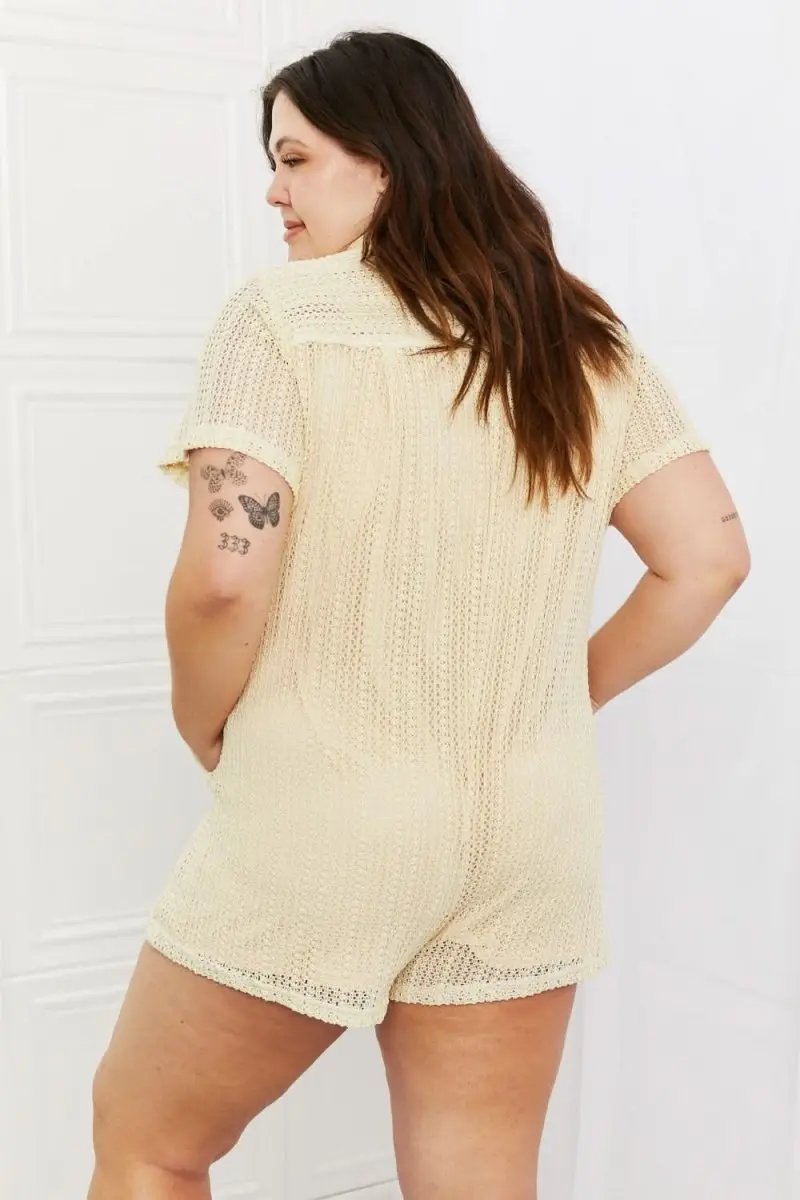 Jackets Lovesalve WS Crochet Romper Women's Summer Outfit Cute & Comfy One-Piece