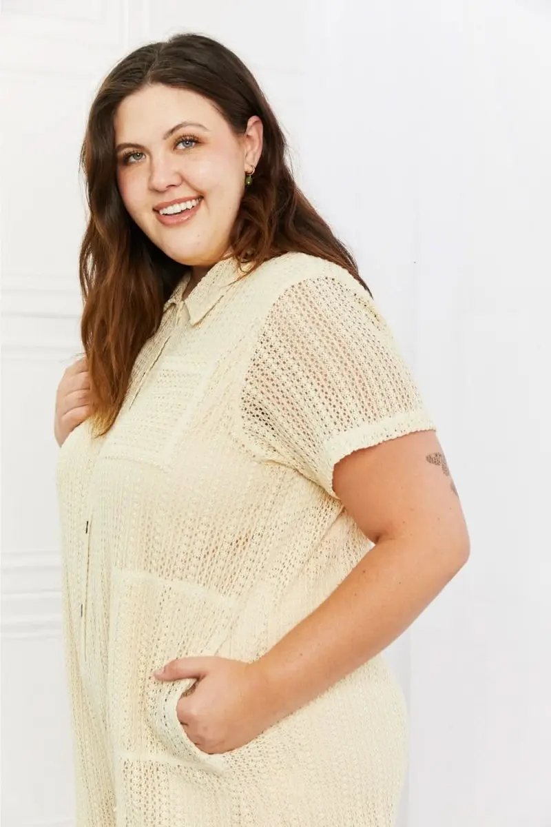Jackets Lovesalve WS Crochet Romper Women's Summer Outfit Cute & Comfy One-Piece