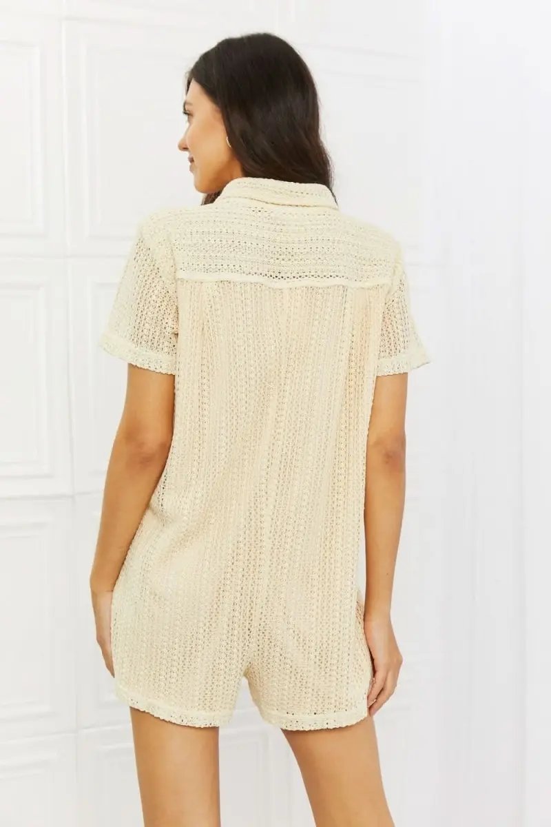 Jackets Lovesalve WS Crochet Romper Women's Summer Outfit Cute & Comfy One-Piece