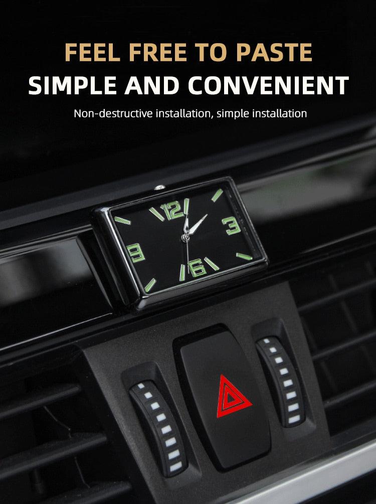 High Quality Auto Fashion Watch Automobile Quartz Clock Car Dashboard Mini Clock Automotive Clock Car Clock Refit Interior Luminous Electronic Quartz Watch Ornaments Car Decoration Ornaments Vehicle Car Accessories