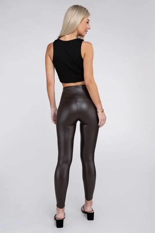 Clothing ZENANA High Rise Faux Leather Leggings - Premium Quality Product | Fast Shipping & Returns