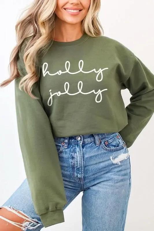 Jackets Color Bear Graphic Fleece Sweatshirt Women's Holiday Pullover Cozy Fit