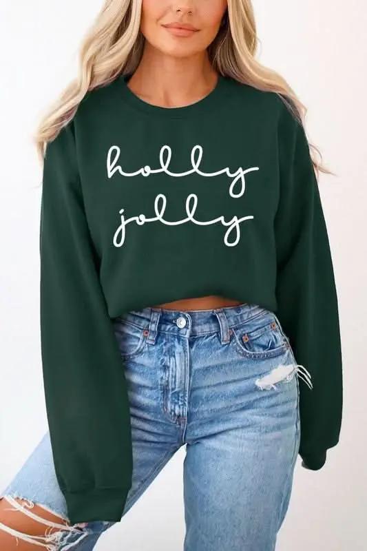 Jackets Color Bear Graphic Fleece Sweatshirt Women's Holiday Pullover Cozy Fit