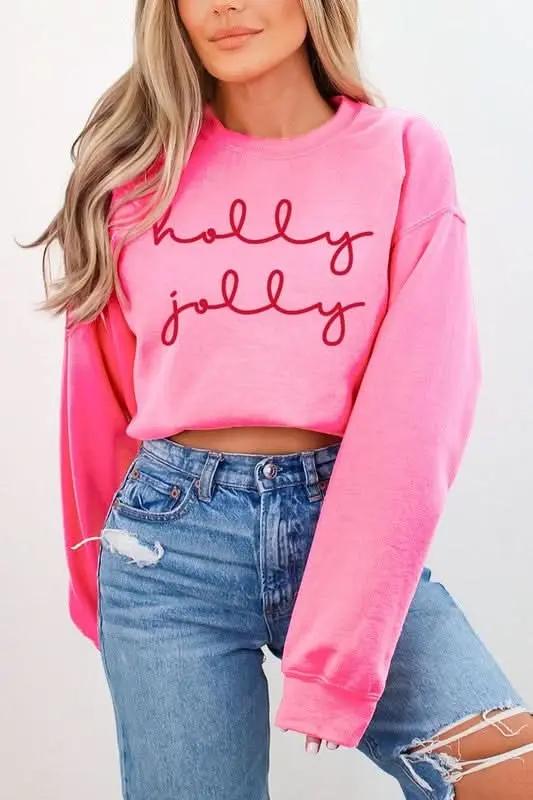 Jackets Color Bear Graphic Fleece Sweatshirt Women's Holiday Pullover Cozy Fit