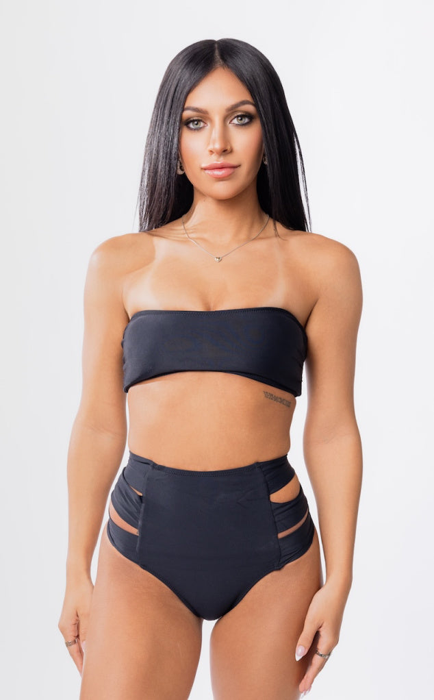 Parte de abajo de bikini de talle alto Hollywood