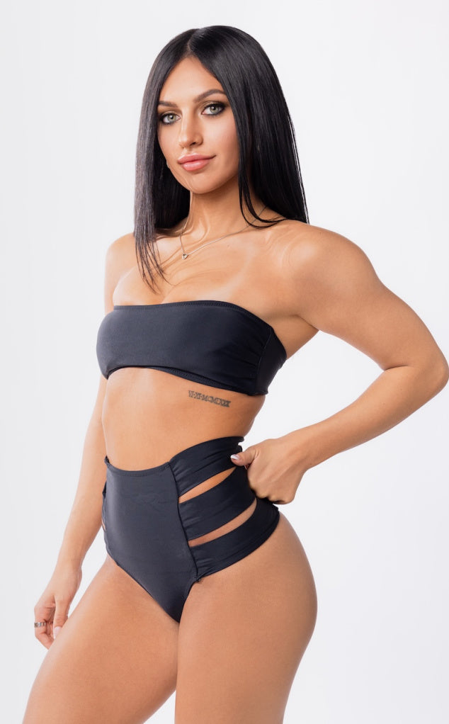Parte de abajo de bikini de talle alto Hollywood