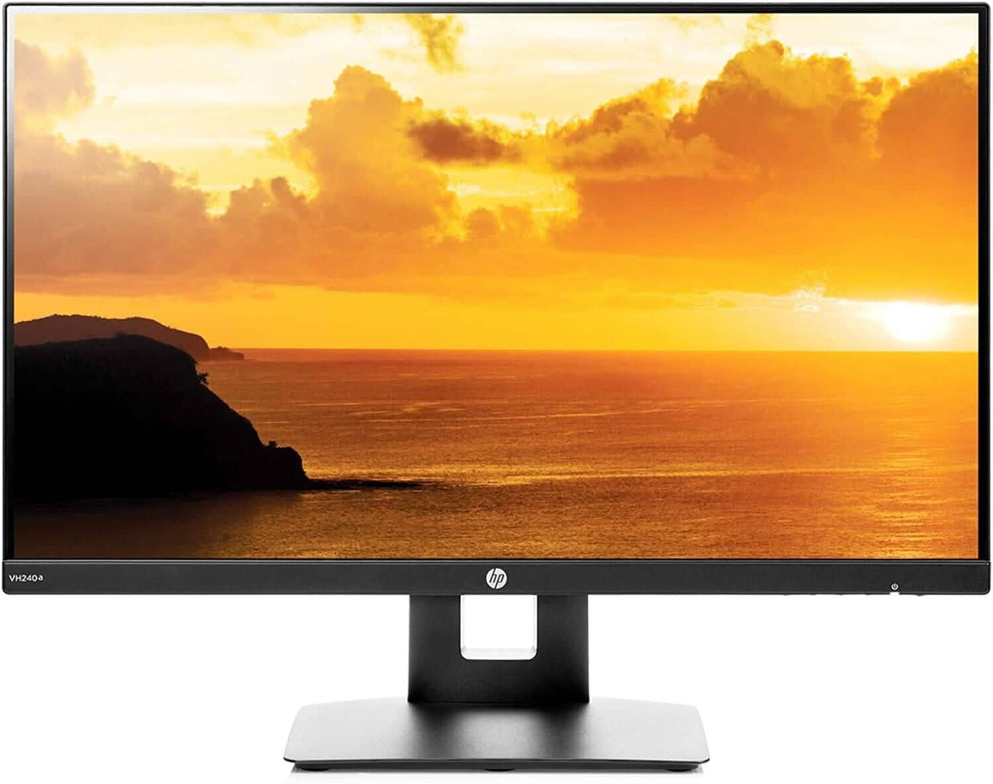 HP 23.8” VH240a IPS FHD LED Monitor HDMI VGA Speakers (Refurbished)
