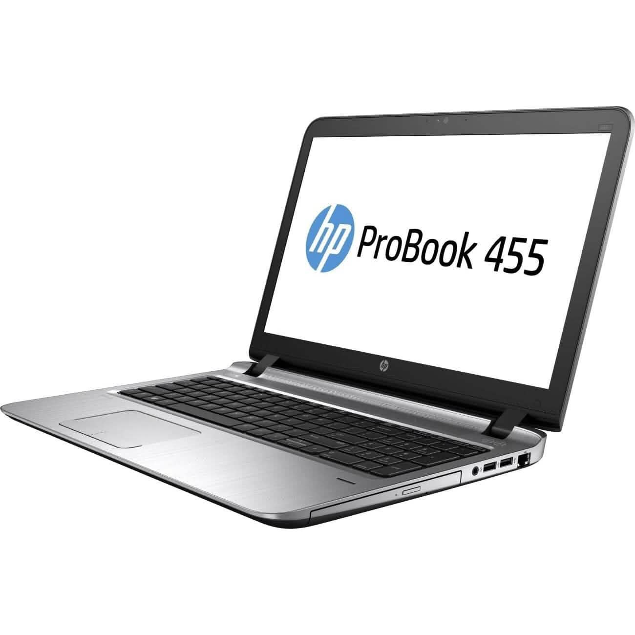 HP 455 G3 15.6-Inch Laptop ProBook AMD A10-Series, 4GB RAM, 128GB HDD, Windows 10 (Refurbished)