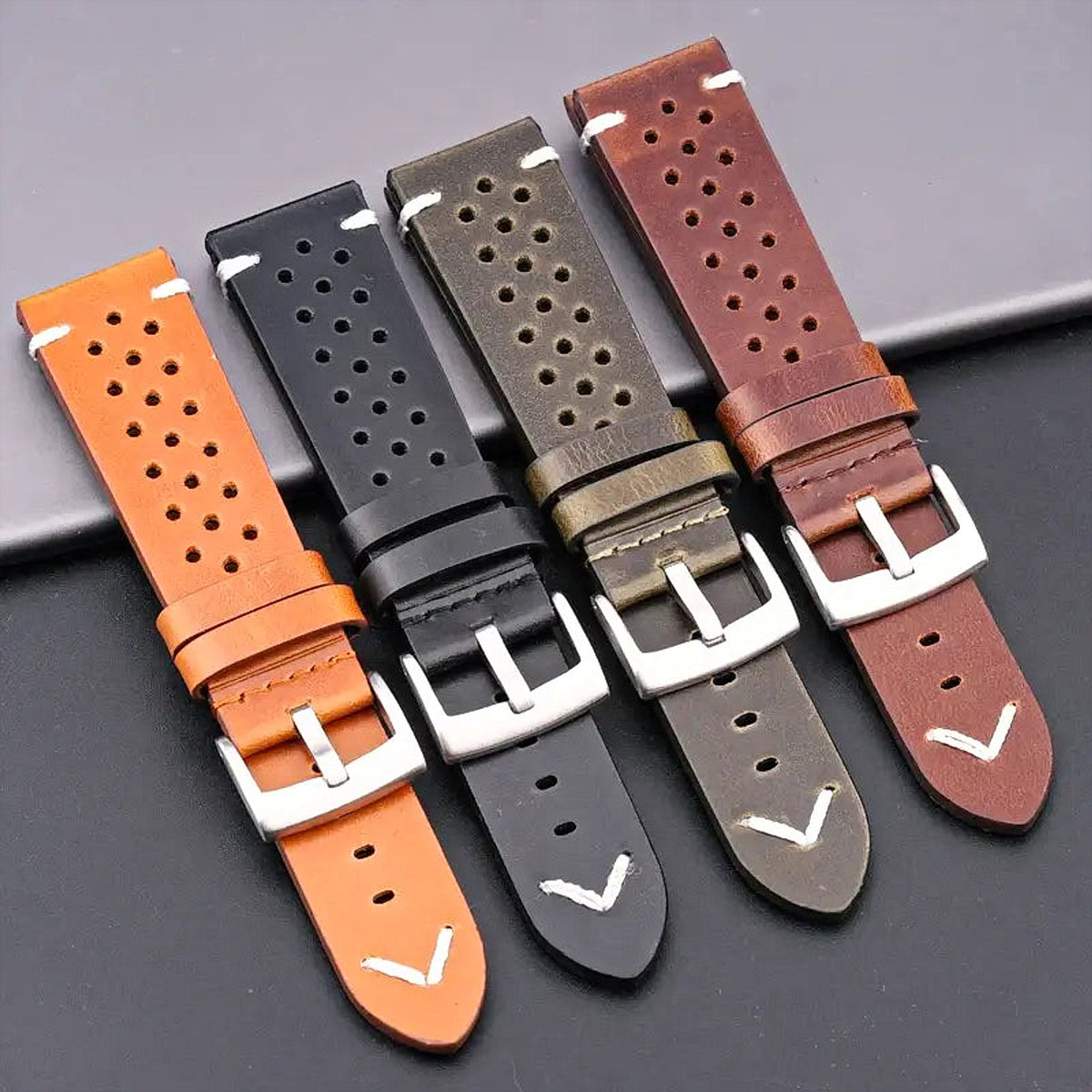 Huawei Watch & Watch GT Perforated Leather Band with V Stitch