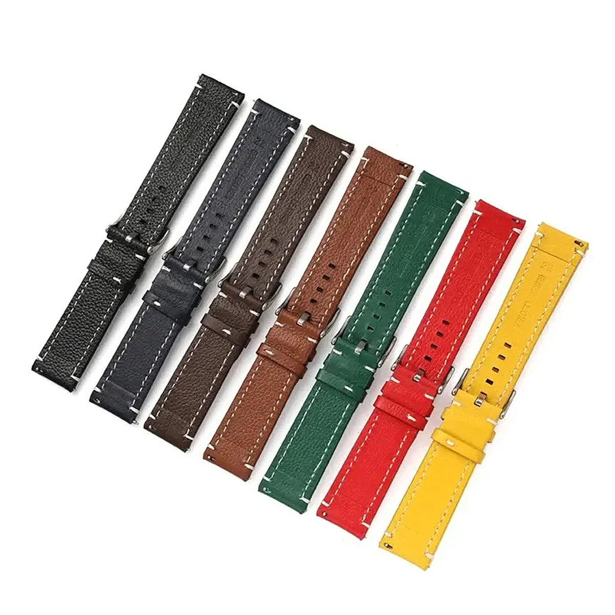 Huawei Watch & Watch GT Pebbled Leather Band with Stitching