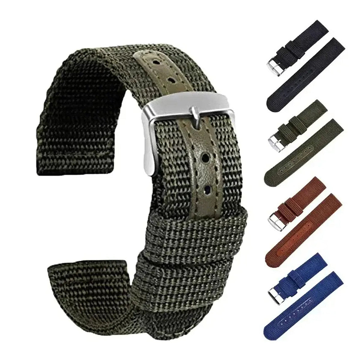 Garmin 18/20/22mm Quick Release Textured Nylon Band with Center Panel