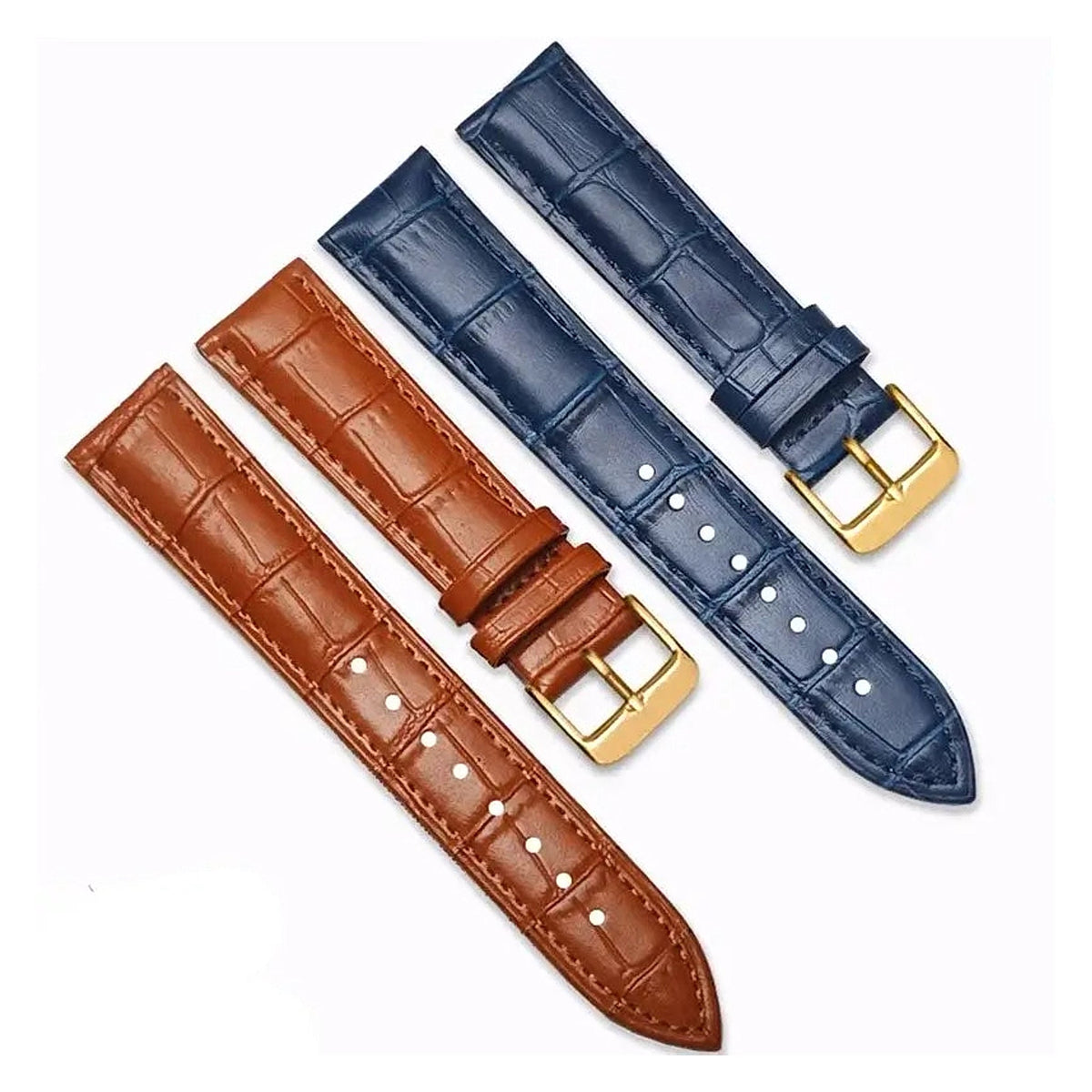Huawei Watch & Watch GT Crocodile-Embossed Leather Buckle Band