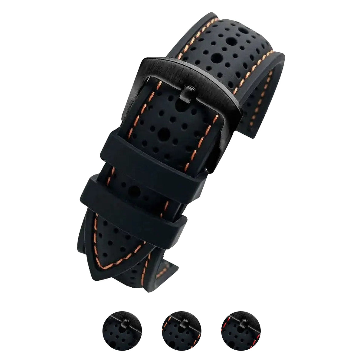 Huawei Watch & Watch GT Perforated Silicone Band with Stitching