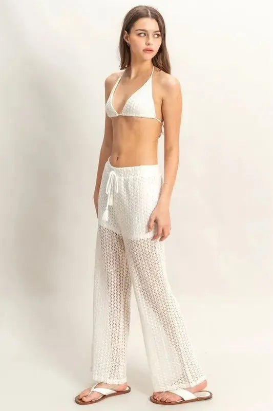 Women's Loungewear Set Crochet Loungewear Set - Soft & Comfy - Women's Two Piece