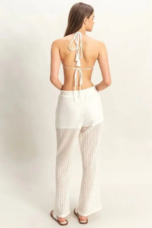Women's Loungewear Set Crochet Loungewear Set - Soft & Comfy - Women's Two Piece