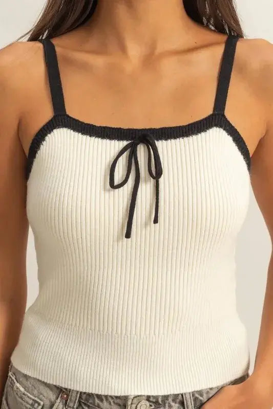 Pants Trendsi Ribbed Knit Cami Women's Casual Top Chic & Comfy