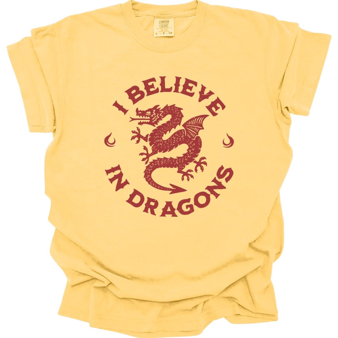 I Believe in Dragons Shirt - Comfort Colors