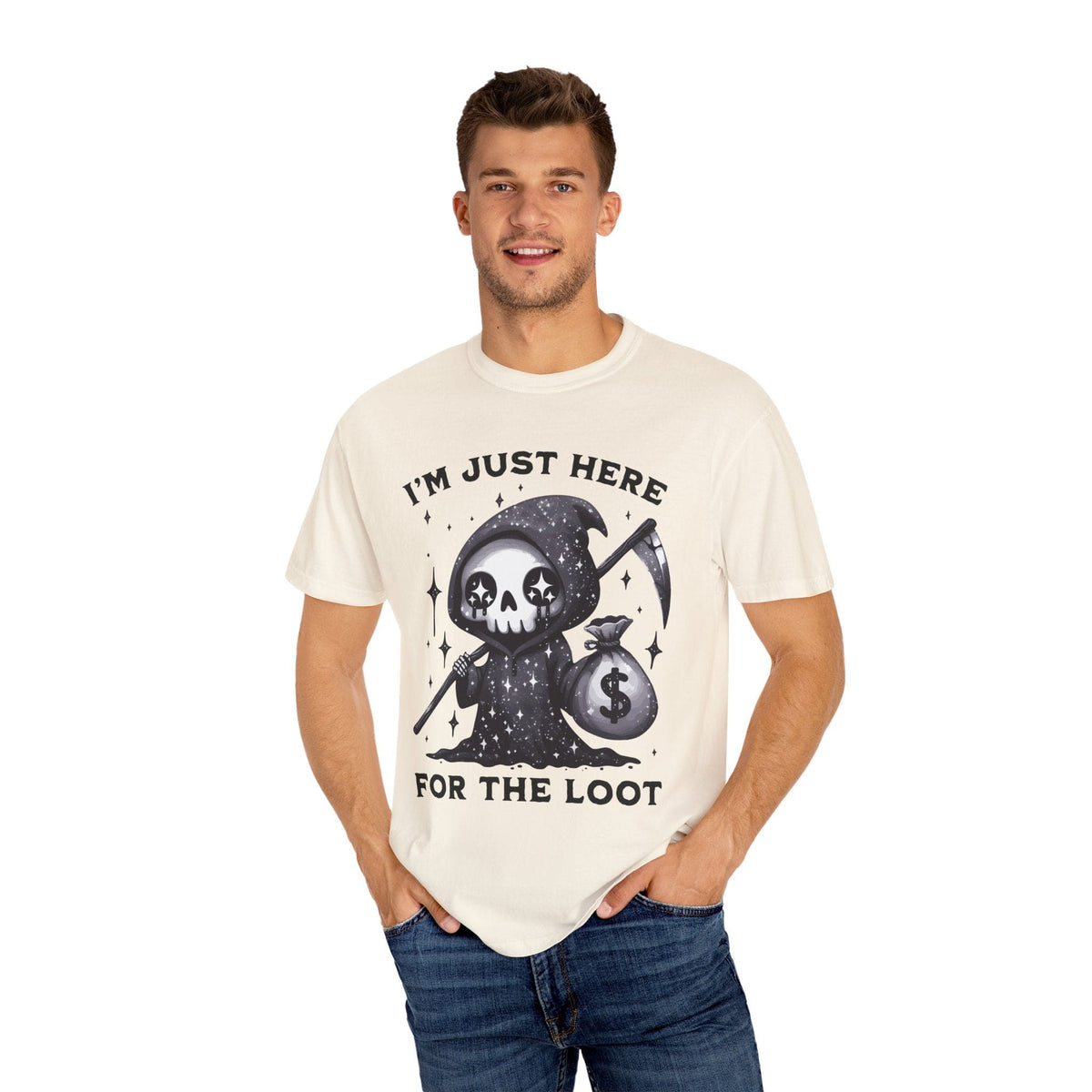 I’m Just Here for the Loot T-shirt - Comfort Colors