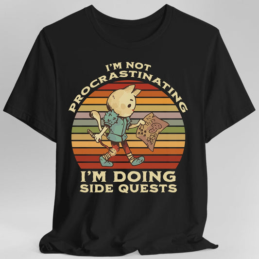 Camiseta No Estoy Procrastinando, Estoy Haciendo Misiones Secundarias