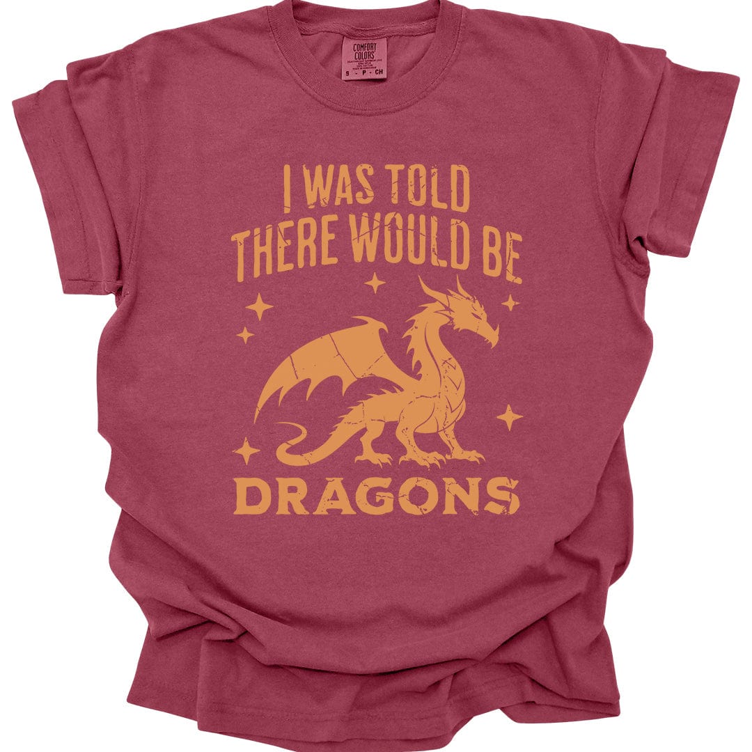 I Was Told There Would Be Dragons T-shirt - Comfort Colors