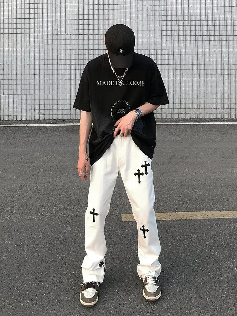 Icclek High Street Loose Casual Pants - # BOAA13410014